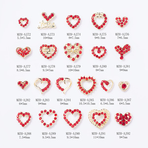 Strass DN Nail Gem-s, Diamants en Cristal de Luxe Rouge Scintillant, Décorations 3D pour Ongles, Bijoux DIY, Breloques Métalliques pour Manucure et Artisanat - Product Image 4