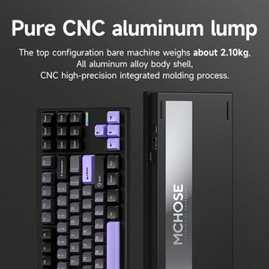 MCHOSE GX87V2 Aluminum Mechanical <b>Keyboard</b> Three Mode Blue Tooth Wireless Wired Gasket Structure Fullkey Hot Plug Gaming Esports - Product Image 2