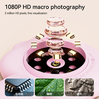 Handheld 500X Magnifier Glass Digital Microscope Kids Microscopes Toy for Educational Toys Manual Focus