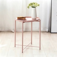 Table d'appoint multifonctionnelle en fer simple, table à café, table d'angle minimaliste pour salon