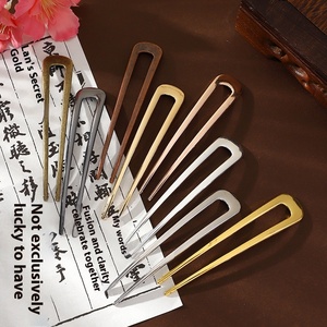 Diseño de aleación simple de alto grado elegante <span class=keywords><strong>corto</strong></span> en forma de U horquilla de disco que combina con todo <span class=keywords><strong>para</strong></span> ocasiones de fiesta - Product Image 1