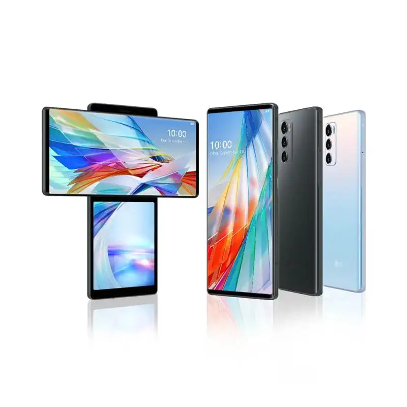 Для LG wing вращающийся телефон 6,8 "4000 мАч 64 МП Snapdragon 765G с двумя SIM-картами, модный разблокированный оригинальный использованный смартфон A + 5G