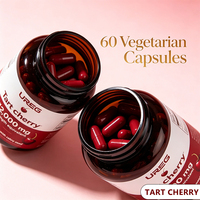 Capsules de Cerise Tartre 12000 mg à Marque Blanche OEM, Force Équivalente, avec Extrait de Graine de Céleri Amélioré pour l'Énergie