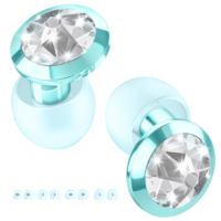 Bouchons d'oreilles en silicone tendance avec réduction du bruit en cristal, réutilisables pour festival, 4 tailles, certifiés EN352-2, logo personnalisé