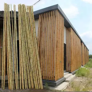 High Quality Wholesale Raw Material 3m Gardening Bamboo Pole Price