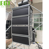 Dual Line Array 10 inci dengan Kabinet LLDPE Tahan Cuaca, Speaker PA Tahan Lama untuk Acara Luar Ruangan, Sewa, dan Perusahaan Sewa Stadion
