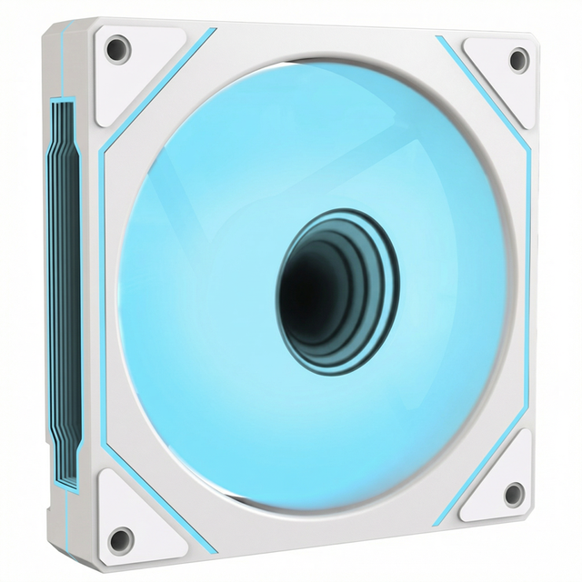 Prism 4th Gen Infinity Mirror 12cm Fluid Bearing Colorful LED CPU Cooling Fan 45CFM 6-25dB(A) for Gaming PC Desktop Computer
