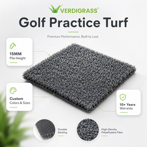 Tapis de golf en <span class=keywords><strong>gazon</strong></span> artificiel imperméable pour intérieur/extérieur, 15 mm, doux, drainage rapide, <span class=keywords><strong>gazon</strong></span> <span class=keywords><strong>synthétique</strong></span> réaliste, vente en gros OEM - Product Image 1
