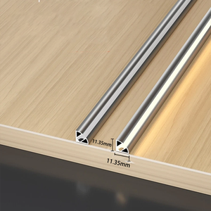 V-hình dạng LED nhôm hồ sơ Silicone bìa dưới tủ đèn 90 độ góc bên phải thanh dải ánh sáng lớp kệ ánh sáng tuyến tính - Product Image 1