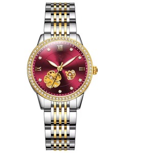 Drioshipping Brand Light Luxury Fashion Mechanical Watch Women Hollow Waterproof Women's Watch Factory Wholesale - Product Image 5