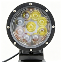 5.5Inch 45W Round LED Work Light 4D Lens IP68 Waterproof 12-48V Auxiliary Driving Lamp for Offroad Car Truck Forklift Machinery