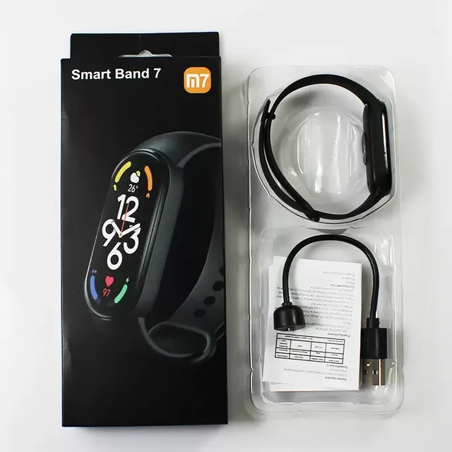2025 New M7 Bracelet Smart Watch Wristbands Women Men Child Fashion Sports Smart Update Live Wallpaper Heart Rate Pedometer