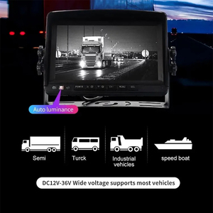 AlwayCare DP230-5 7-Inch TFT Four-Segment OLED/LCD 800x480 HD PAL/NTSC Automatic Conversion Rear View Car Monitor USB Tf - Product Image 3