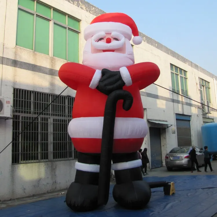 Guangzhou cartoon inflatable christmas outdoor decorations santa claus