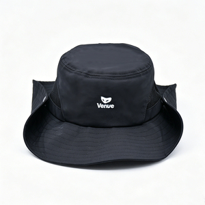 Men's Breathable Mesh Bucket <b>Hat</b> Quick Dry Outdoor Sun <b>Hat</b> with Venue Logo for Hiking Fishing - Product Image 4