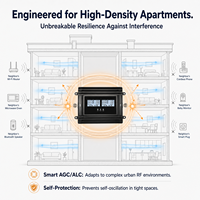 Amplificador de Señal Celular EasyBoost 2G/3G/4G/5G de Cuatro Bandas, Modelo BA-L8GDW/800K, Cobertura de 800m2, Serie Pro, para Apartamentos