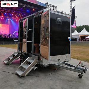 Remorque de toilettes portables de luxe en acier 2026 avec douche et toilettes pour utilisation en parc - Product Image 3