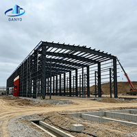 Bâtiments d'entrepôt à structure métallique sur mesure, portique Q355, stockage industriel préfabriqué, vente en gros Ganyo Factory