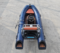 Bateau pneumatique à grande vitesse RIB390C personnalisé pour 5 personnes, en PVC/HYPALON de 1,2 mm, pour la plongée, le canoë et la pêche