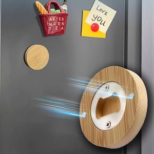 Abridor de Botellas de Cerveza a Granel, Abridores Magnéticos de Bambú Grabables DIY para Refrigerador, Regalo para Bodas, Fiestas, Bares y Restaurantes - Product Image 5