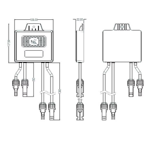 Chất lượng cao năng lượng mặt trời thông minh PV Bảng điều chỉnh điện tối ưu năng lượng mặt trời tự động giám sát Wifi 450W 650W <span class=keywords><strong>850W</strong></span> cho hệ thống nhà - Product Image 5