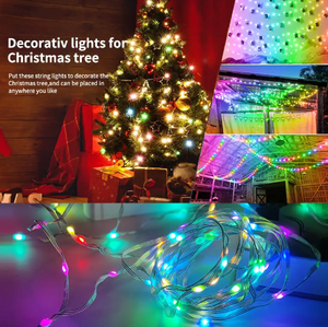 New ngoài trời vườn <span class=keywords><strong>LED</strong></span> <span class=keywords><strong>String</strong></span> ánh sáng năng lượng mặt trời Powered da dây đèn cho giáng sinh trang trí chiếu sáng đường phố IP65 đánh giá - Product Image 3