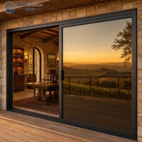 Sistema de Puertas Corredizas de Vidrio AS2047, de Aluminio y Vidrio Templado, para Patios de Casas, Villas y Fincas de Vino