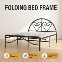 Base de Cama de Hierro Forjado Especial para Hotel, Resistente, Estable, Silenciosa, Fácil de Limpiar, Plataforma Metálica Duradera para Habitación de Huéspedes