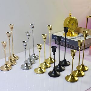Antique Minimalist <strong>Brass</strong> Long Stemmed Tapered Candle <strong>Holder</strong> Stick Set <strong>Holders</strong> Decorative Gold <strong>Candlestick</strong> <strong>Holder</strong> - Product Image 6