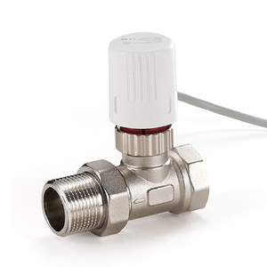<span class=keywords><strong>Radiateur</strong></span> en laiton contrôle de température vanne de type angle vanne droite tuyau en plastique Hvac vanne de contrôle de température automatique - Product Image 2