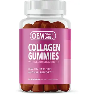 OEM Private Label Vegane Starburst Gummies Vitamin C Kollagen Gummies für die Haut aufhellung