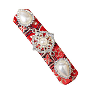 Suyingjing Chinese Style Rhinestone Fabric Hair Clip Women's Artistic Retro Headdress Accessory - Product Image 5
