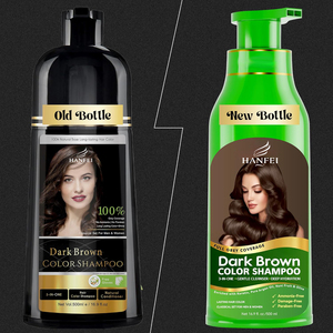 Shampoo Colorante Permanente <span class=keywords><strong>Naturale</strong></span> HanFei a Prezzo di Fabbrica, Tinta Magica per Capelli Grigi, Copertura Duratura 500ml Henna Verde - Product Image 2