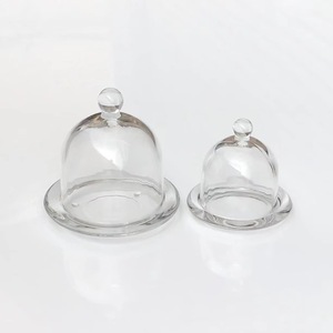 Стеклянный купол, стеклянная колокол, колокольчик, купол, стеклянный дисплей, крышка для десертных продуктов, свечей - Product Image 6