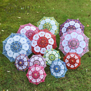 PACKOVE 2 Pezzi Di Ombrello in Pizzo Vintage Per Ragazze Da