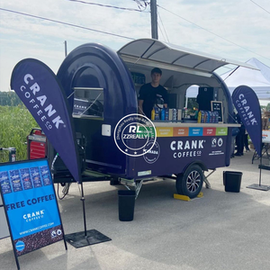 <strong>2025</strong> Fast Food <strong>Cart</strong> With Balcony Mobile Food Kiosk Catering Trailer Fully Equipped Restaurant Food Trailer - Product Image 5