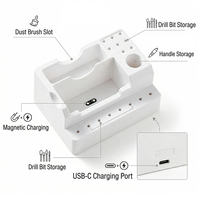 Zeal Shine Nail Supplies - Machine à ongles sans fil 40000 tr/min avec support pour embouts et base de charge magnétique - Beauté des ongles
