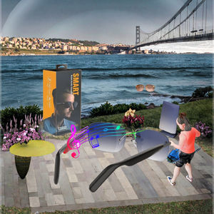 Lunettes Intelligentes SG Élégantes avec IA, Connecteur, Étanchéité IP67, Commande Vocale, Protection UV, Chargement Magnétique, Lecteur de Musique, Monture en PVC - Product Image 3