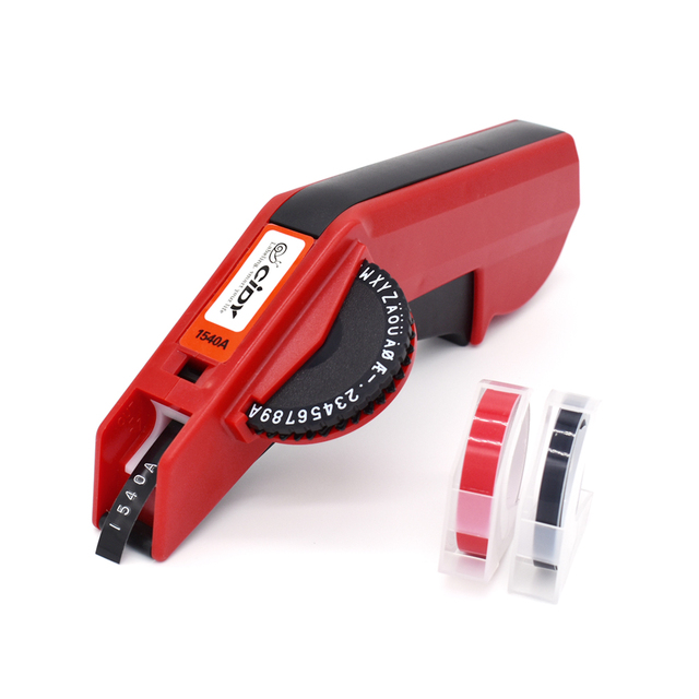 3D Embossing Manual Label Printers 1540 for 6 9 Tape Replace Motex E5500 Label Maker Similar Dymo M1610
