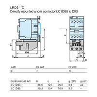 Relais de surcharge thermique CLRD3322C 17-25A, relais de protection du moteur pour contacteur AC, démarreur de moteur industriel