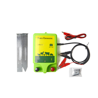 Énergiseur de Clôture Électrique Solaire Portable Étanche Haute Tension pour Bétail avec Boîtier en Acier Inoxydable