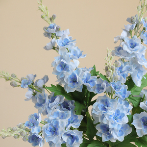 Nuovo Stile Realistico di Delphinium <span class=keywords><strong>Blu</strong></span> e Giacinto Viola in Lattice per Decorazioni Matrimoniali, Festa della Mamma e Laurea - Product Image 6