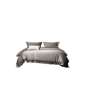Juego de Ropa de Cama de Lujo de Cuatro Piezas, 100% Algodón de Fibra Larga, Color Sólido, Transpirable, para Uso en Dormitorio Principal, para Todas las Estaciones - Product Image 5