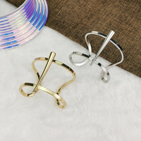 Vente en gros — Bracelet épais indien en plaqué or pour femmes, chaîne, bijou à la main, Simple, de créateur, manchettes, vente en gros