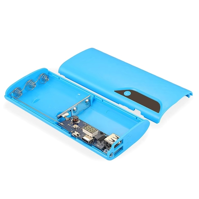 ZYSY 5V Dual USB Mobile Phone Charger Power Case Digital Display 18650 Battery Bank DIY Kit