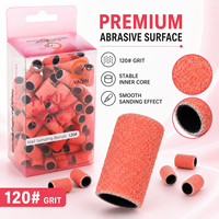 Bandes de ponçage pour ongles OEM mini 3,1 mm, grains 80, 120, 180, 240, couleur et emballage personnalisés avec logo pour ponceuse à ongles