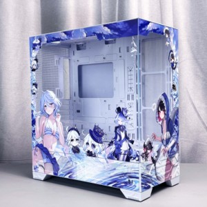 CSGO Print <span class=keywords><strong>Kime</strong></span> Vk03 Écran d'affichage Anime Themed 360 ATX Boîtier d'ordinateur Châssis trempé personnalisé pour tours d'ordinateur et étuis - Product Image 4