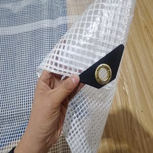 Vente en gros chine usine personnalisée fournisseur pas cher plastique transparent robuste bâche et ficelle transparente renforcée Poly bâches - Product Image 3