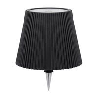 Lampe de table moderne DIY classique de luxe à LED rayée, à piles, avec contrôle tactile, 3 couleurs, gradation, pour restaurant, bar