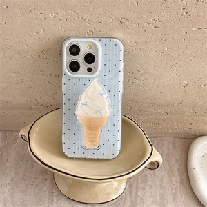 Funda para Teléfono de Doble Capa con Diseño de Rayas Azules y Puntos, para iPhone 17 Pro Max 16 15 14 - Product Image 1